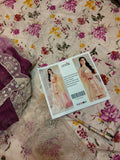 3PC MULTI PEACH LAWN WITH PATCHES