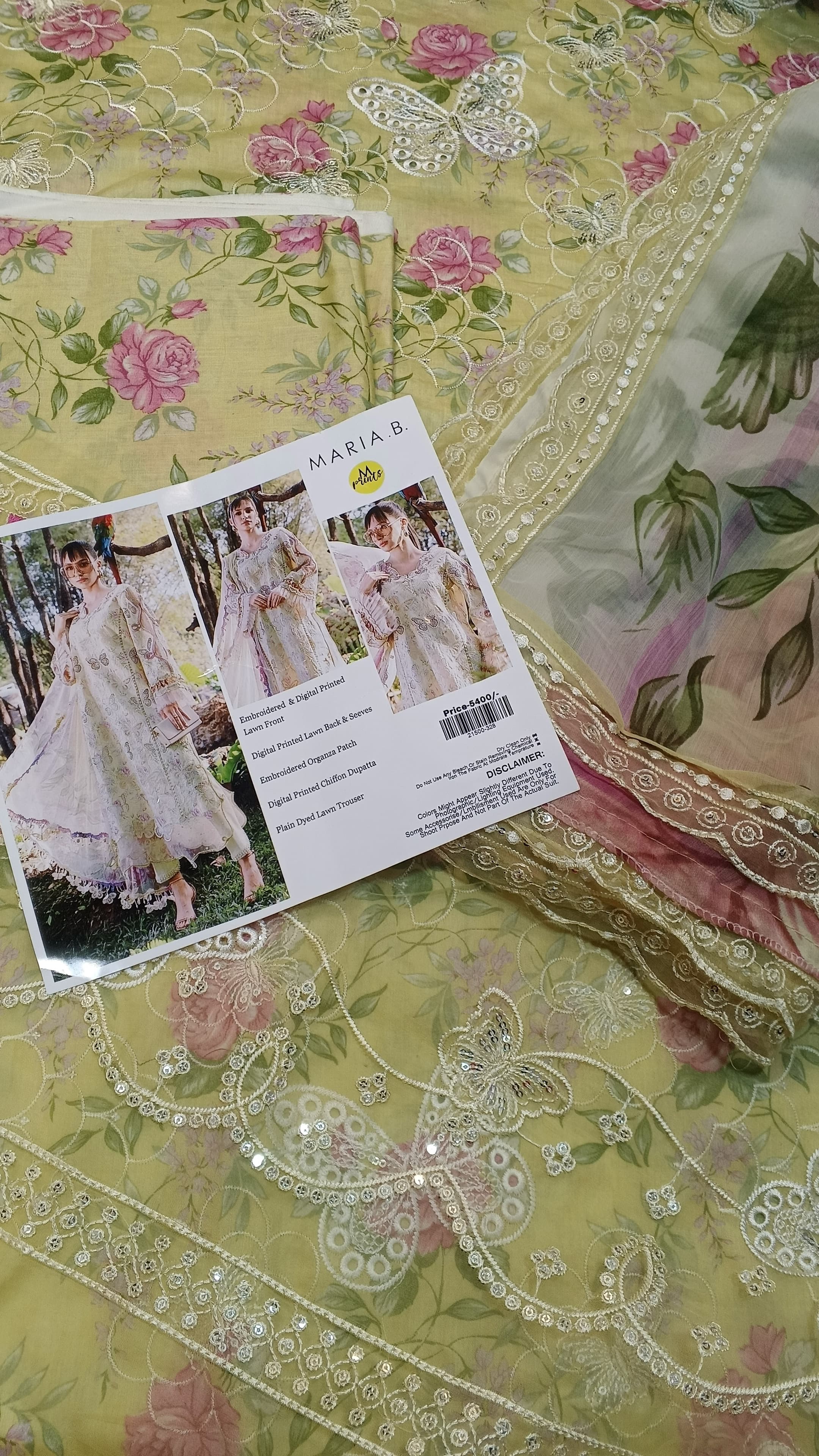 3PC TITLIE LAWN WITH PATCHES
