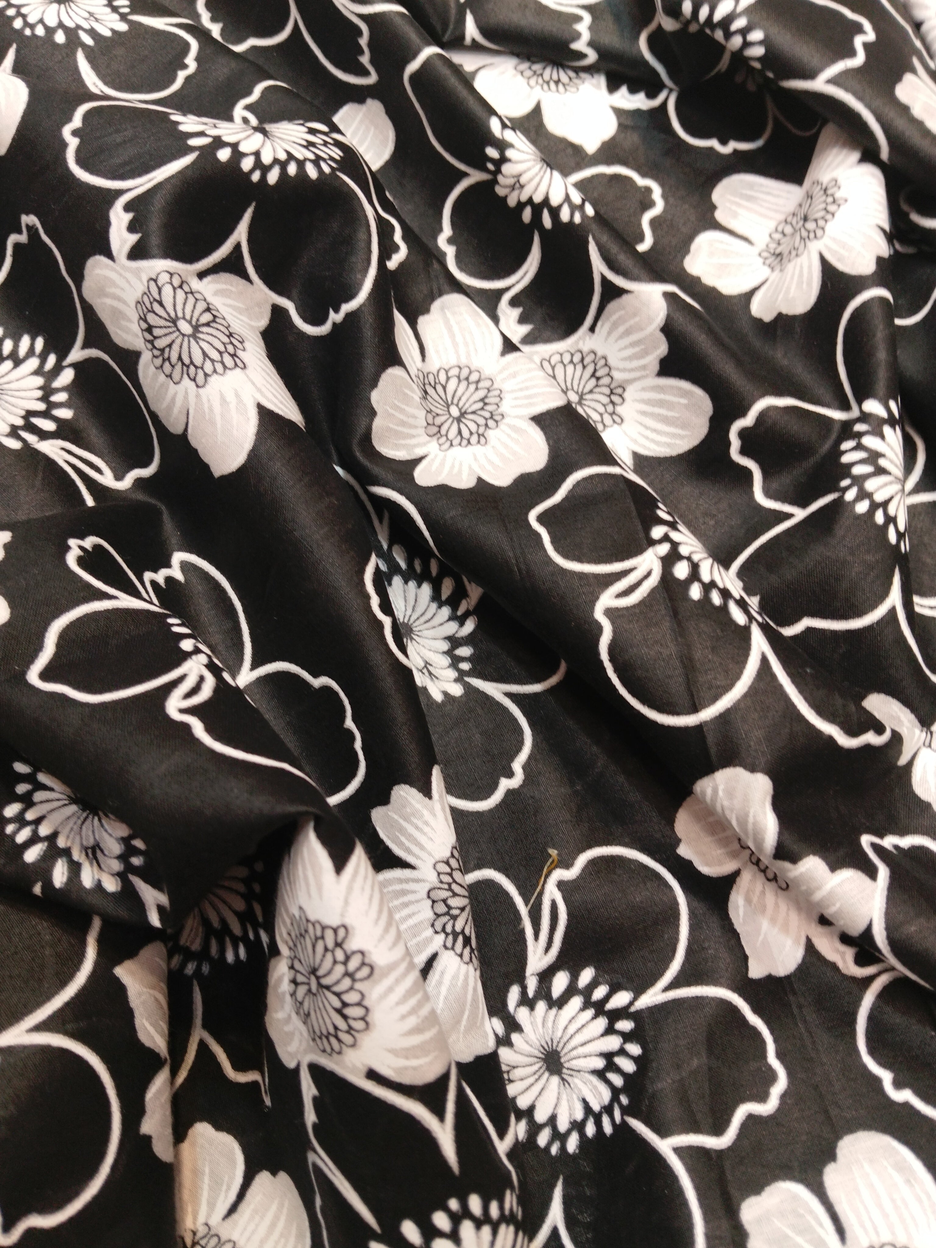 BLACK & WHITE C lAWN ALL OVER TWO PIECE