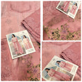 3PC LUXURY CHICKEN KARI PINK LAWN