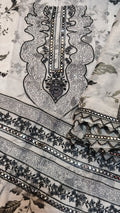 3PC GREY & BLACK LAWN WITH PATCHES